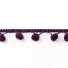 Bommelborte PomPom Borte Zierband lila Breite: 1,2cm