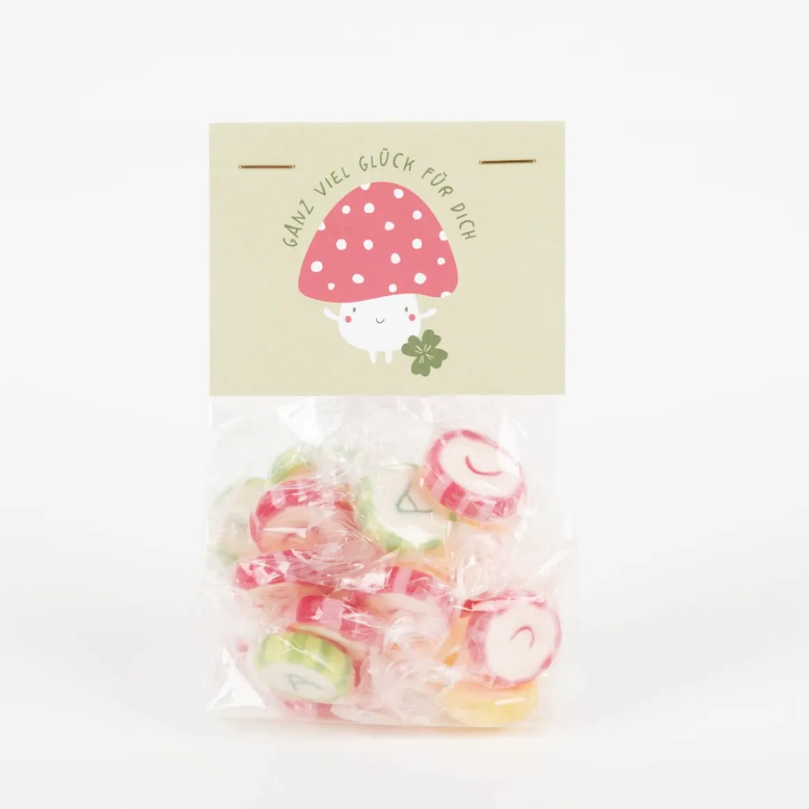Bonbons "Ganz Viel Glück Für Dich" Fliegenpilz von Grafik Werkstatt