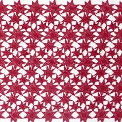 Borte Spitzenborte Tischläufer Sterne rot Meterware Breite 40cm