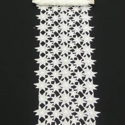 Borte Spitzenborte Tischläufer Sterne creme Meterware Breite 22cm