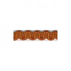 Borte Wellenborte Kunstseidenborte 10mm terracotta