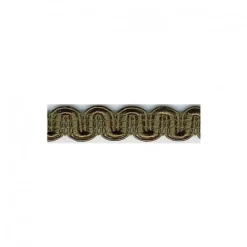 Borte Wellenborte Kunstseidenborte 10mm khaki grün