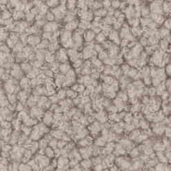 Boucle Stoff Teddystoff Kunstfell Teddy Fur uni beige-grau 1,5m Breite