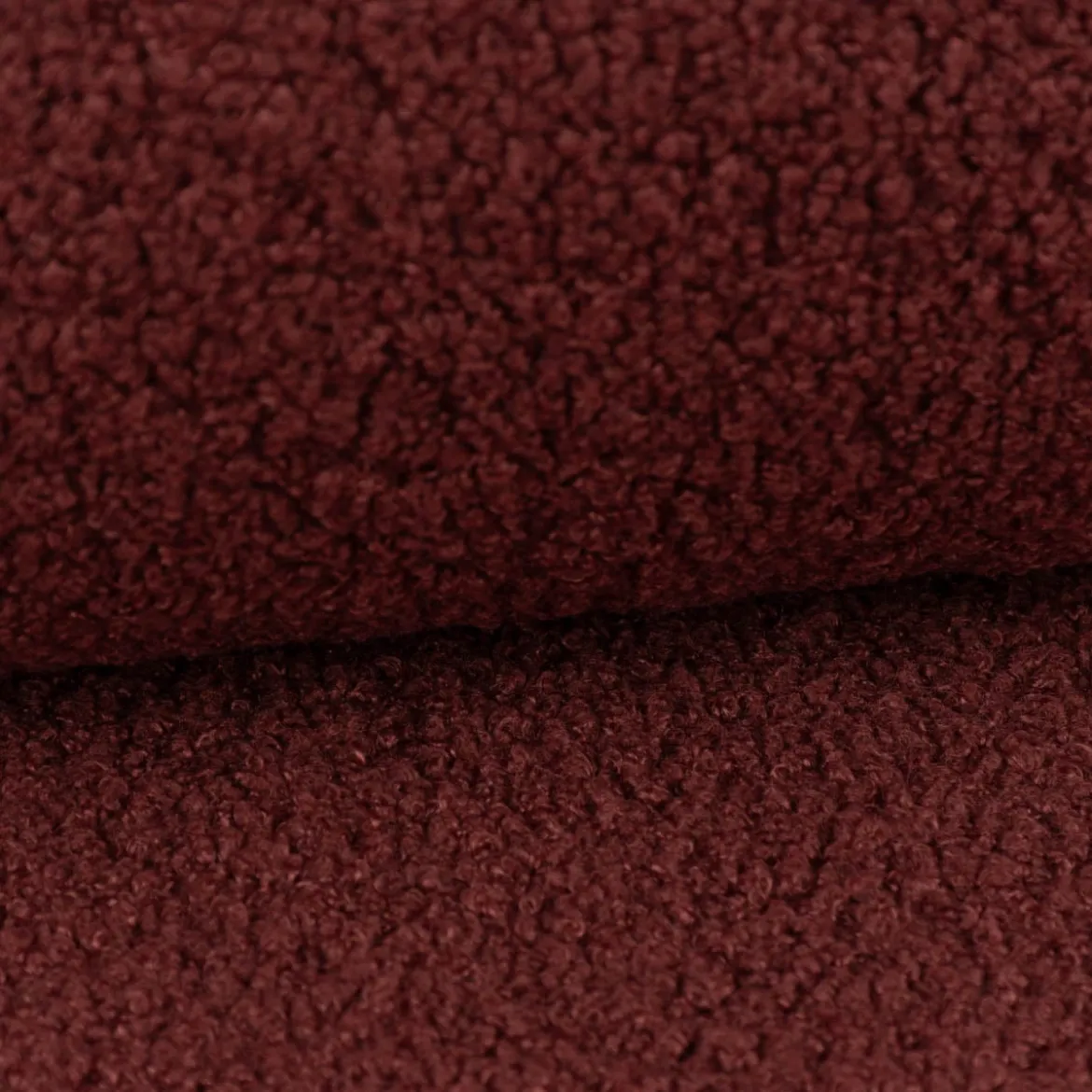 Boucle Stoff Teddystoff Kunstfell Teddy Fur uni mauve-rot 1,5m Breite