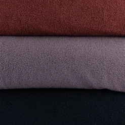 Boucle Stoff Teddystoff Kunstfell Teddy Fur uni llila 1,5m Breite