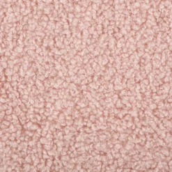 Boucle Stoff Teddystoff Kunstfell Teddy Fur uni Puderrosa 1,5m Breite