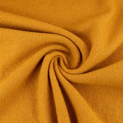 Boucle Wollstoff Mantelstoff Viskose Wolle senfgelb 1,45m Breite