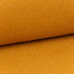 Boucle Wollstoff Mantelstoff Viskose Wolle senfgelb 1,45m Breite