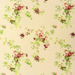 Brigitte von Boch Dekostoff Leinen-Viskose Meterware Fleur de réve Rosen lachs rosa 140cm