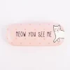 Brillenetui Katze rosa weiß 16x6cm