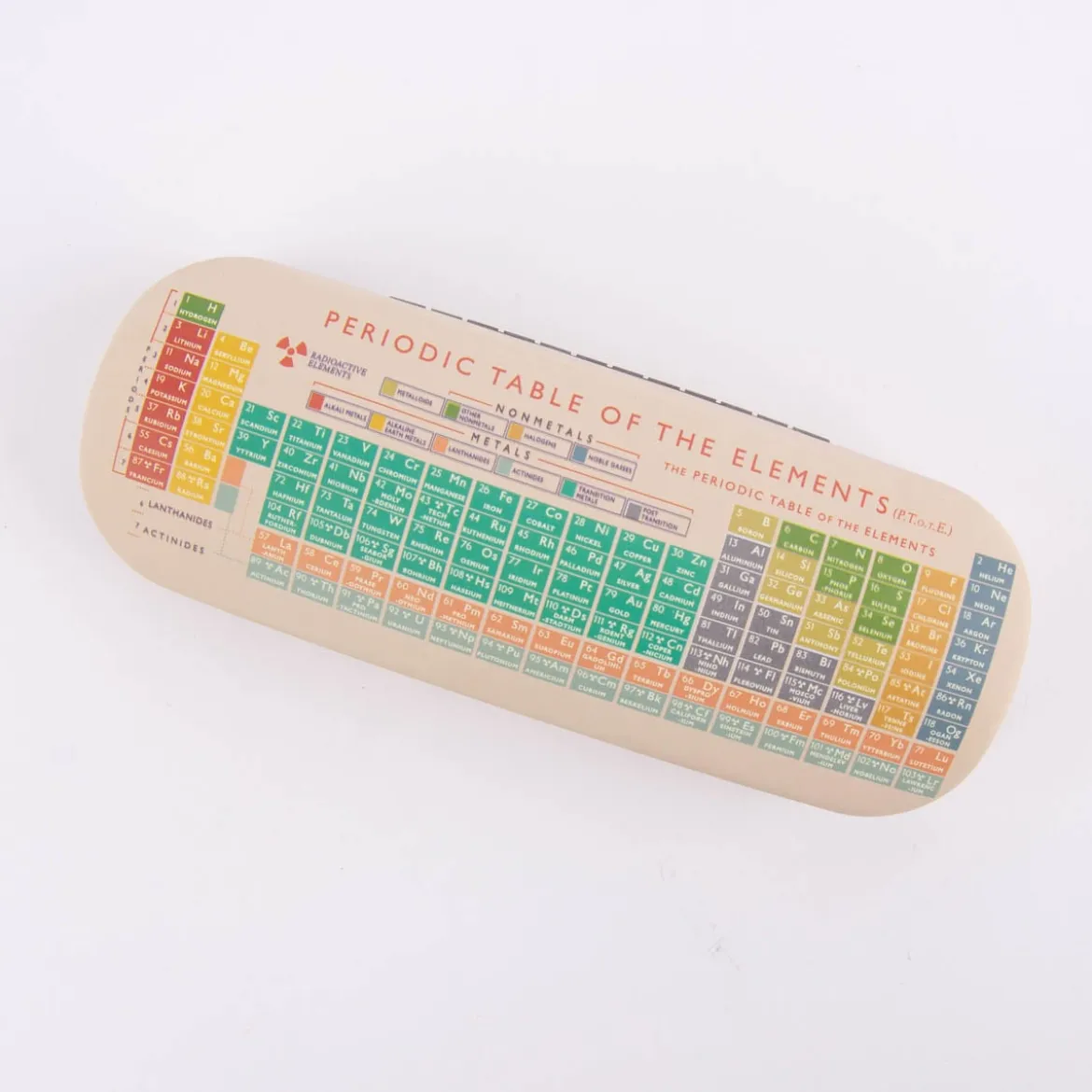 Brillenetui Periodensystem bunt 15x6x4cm
