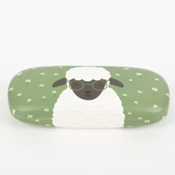Brillenetui Schaf mit Brille grün von Sass & Belle