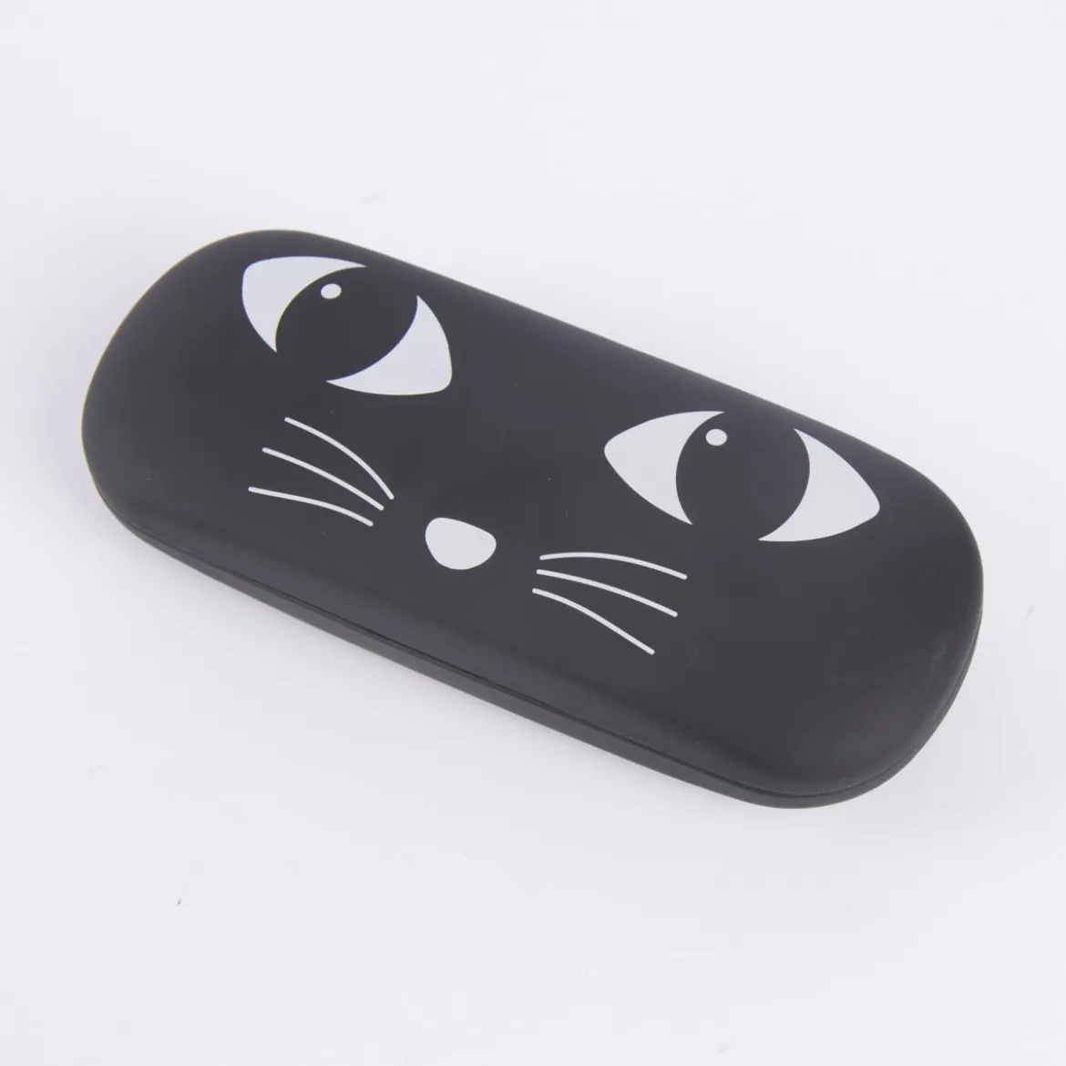 Brillen Etui Vintage Katze schwarz 16x6cm