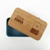 Brotdose Bärenhunger Eisbär natur blau 18x10x5cm von La Vida