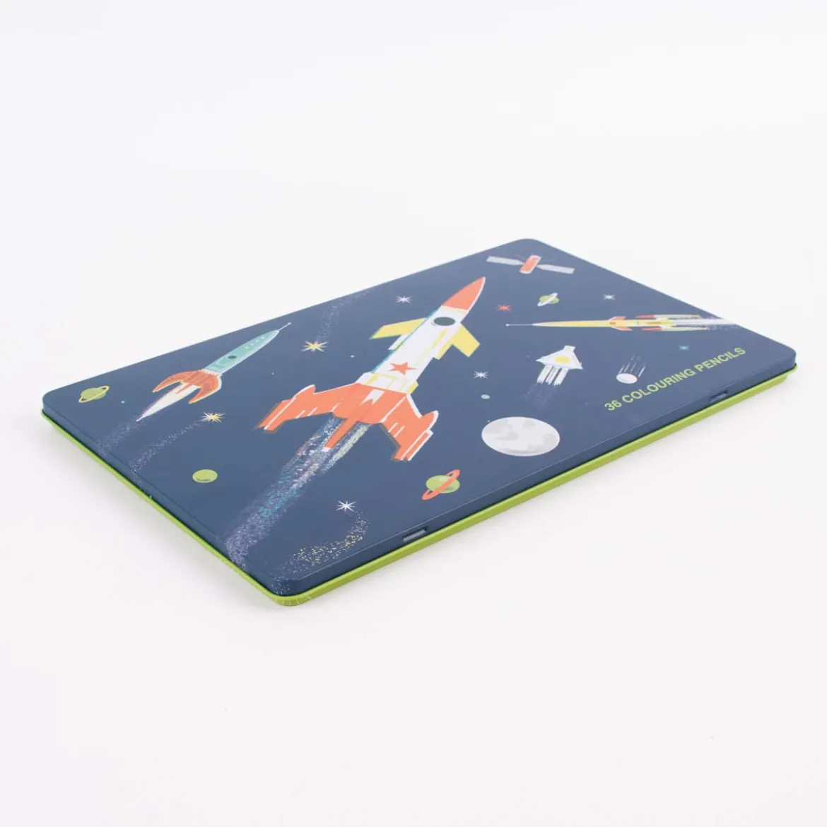 Buntstifte Set Weltraum Raketen 36 Stück im Blechetui 19x31x1,5cm