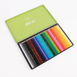 Buntstifte Set Weltraum Raketen 36 Stück im Blechetui 19x31x1,5cm