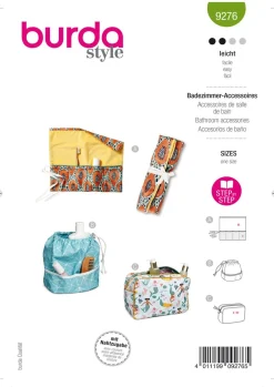 Burda Schnittmuster 9276 Badezimmer Accessoires
