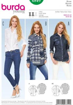 BurdaSchnittmuster6849Bluse