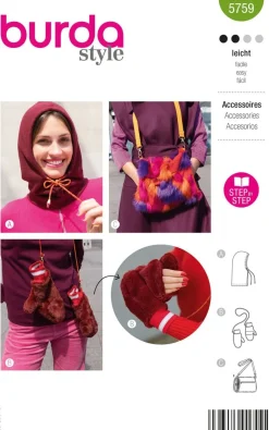 Burda Schnittmuster 5759 Damen Accessoires