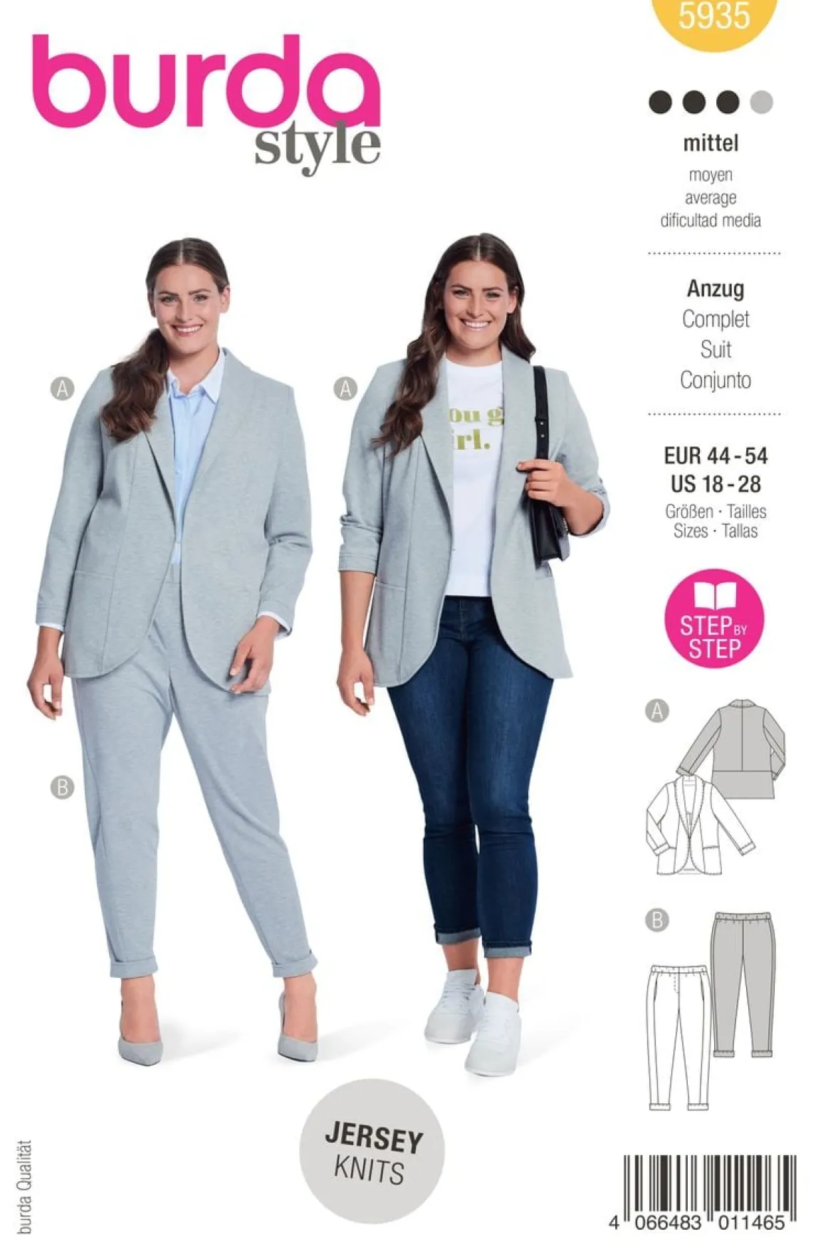 Burda Schnittmuster 5935 Damen Anzug