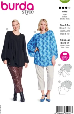 Burda Schnittmuster 5692 Damen Bluse & Top