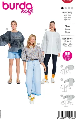 Burda Schnittmuster 5709 Damen Bluse