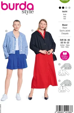 Burda Schnittmuster 5642 Damen Blazer