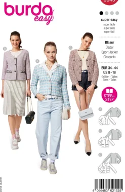 Burda Schnittmuster 5649 Damen Blazer