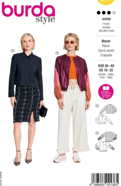 Burda Schnittmuster 5671 Damen Blazer