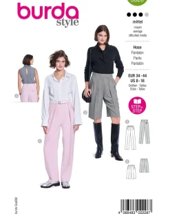 Burda Schnittmuster 5626 Damen Hose & Bermuda