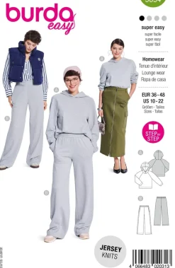 Burda Schnittmuster 5694 Damen Homewear