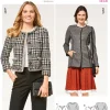 Burda Schnittmuster 6465 Damen Jacke Größe 34-46