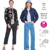 Burda Schnittmuster 5711 Damen Jacke
