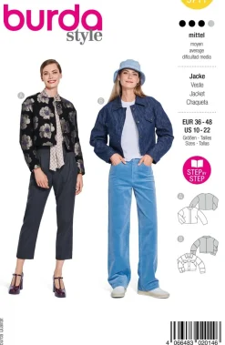 Burda Schnittmuster 5711 Damen Jacke