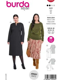 Burda Schnittmuster 5606 Damen Kleid & Shirt