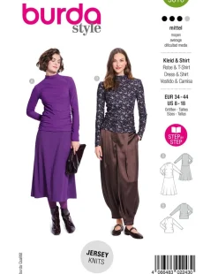 Burda Schnittmuster 5616 Damen Kleid & Shirt