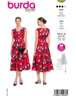 Burda Schnittmuster 5618 Damen Kleid