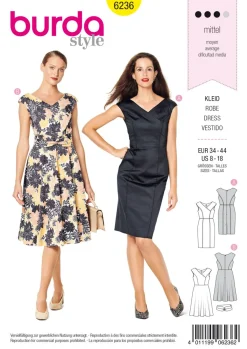 Burda Schnittmuster 6236 Damen Kleid