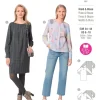 Burda Schnittmuster 6077 Damen Kleid Bluse