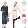 Burda Schnittmuster 6078 Damen Kleid Jacke