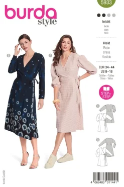 Burda Schnittmuster 5933 Damen Kleid