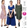 Burda Schnittmuster 5686 Damen Kleid