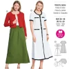 Burda Schnittmuster 5652 Damen Kleid und Jacke