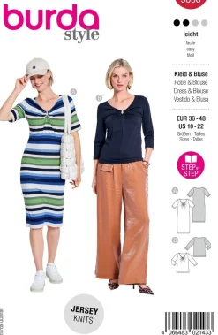 Burda Schnittmuster 5658 Damen Kleid und Bluse