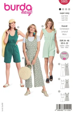 Burda Schnittmuster 5905 Damen Overall