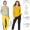 Burda Schnittmuster 6151 Damen Pulli