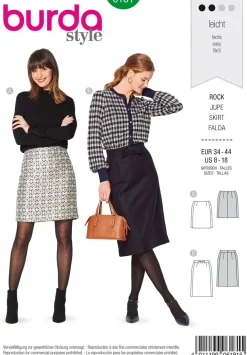 Burda Schnittmuster 6181 Damen Rock