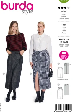 Burda Schnittmuster 5715 Damen Rock