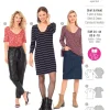 Burda Schnittmuster 6075 Damen Shirt Kleid