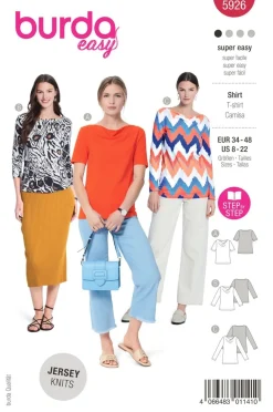 Burda Schnittmuster 5926 Damen Shirt